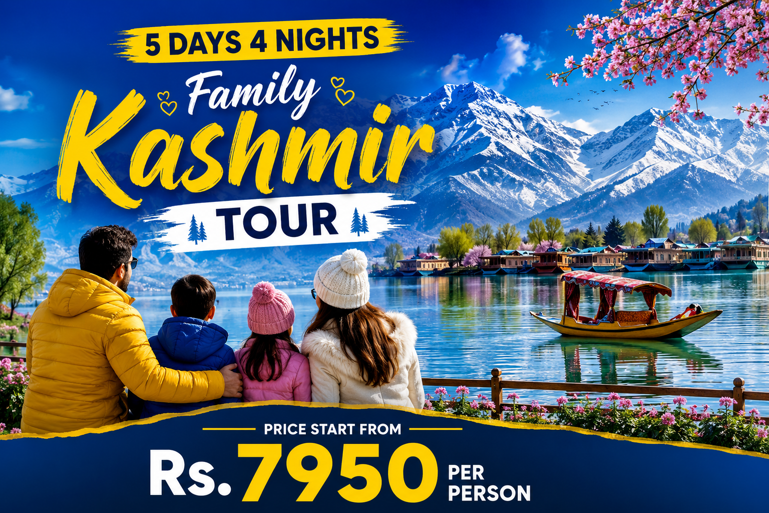 6 Days /5 Nights Kashmir Honeymoon Tour 
